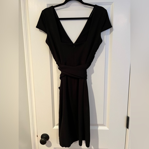 Dress the Population Dana Wrap Waist Cocktail Dress in Black - Picture 3 of 3